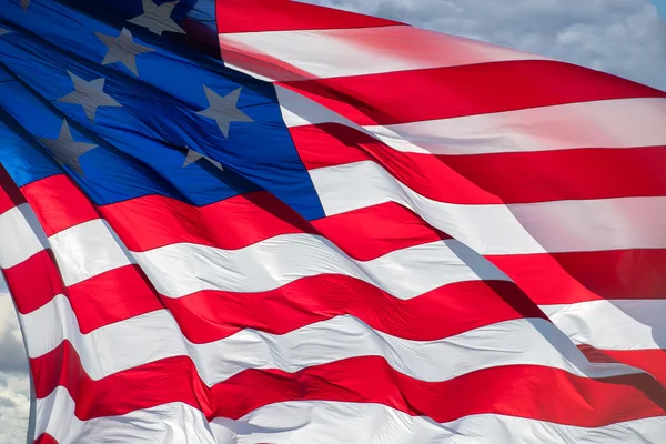 Giant Usa American flag stars and stripes background — Stock Photo, Image