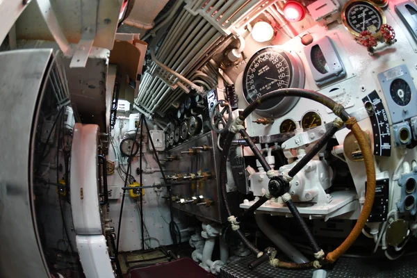 BALTIMORE, EEUU - 21 JUNIO 2016 - dentro de TORSK ii detalle vista submarino de guerra mundial de cerca — Foto de Stock