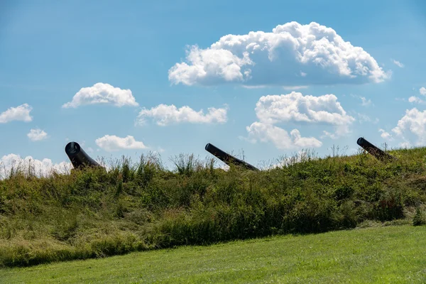 Top fort mchenry baltimore ABD bayrağı — Stok fotoğraf