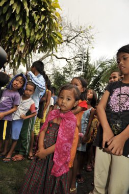 Cebu - Filipinler - Ocak, 1 2013 - yıllık yetim çocuk partisi