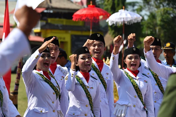 Ubud, Indonesien - augusti 17 2016 - självständighetsdagen firar runt om i landet — Stockfoto