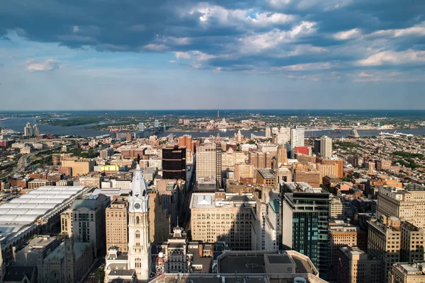 Philadelphia letecký pohled pano panoráma krajiny — Stock fotografie