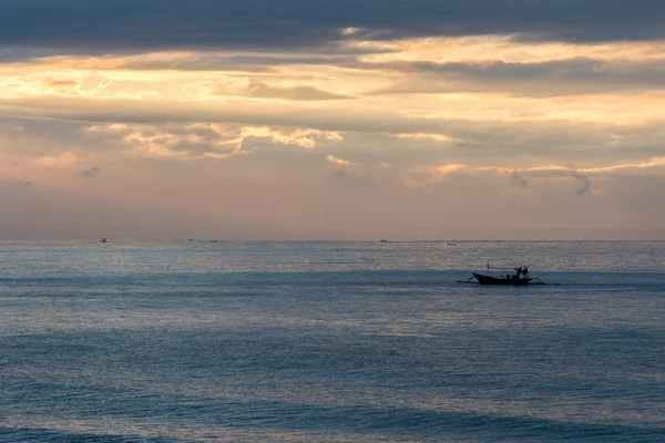 Günbatımı Bali Endonezya panorama görünüm manzara — Stok fotoğraf