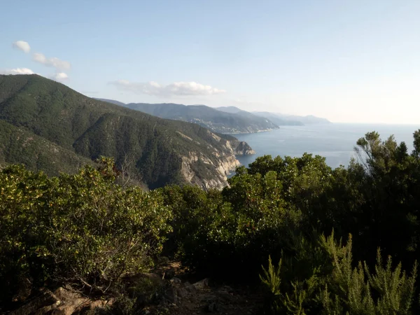 Riva Trigoso Sestri Levante Légi Kilátás Panoráma — Stock Fotó