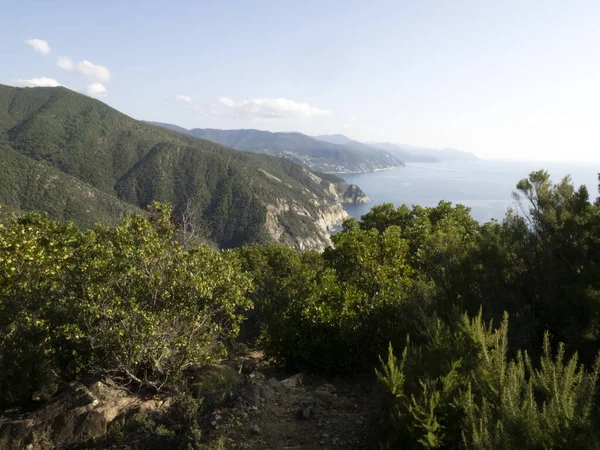 Riva Trigoso Sestri Levante Luftaufnahme Panorama — Stockfoto