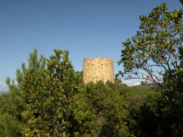 Liguria Talya Daki Baffe Point Sarazen Kulesi — Stok fotoğraf