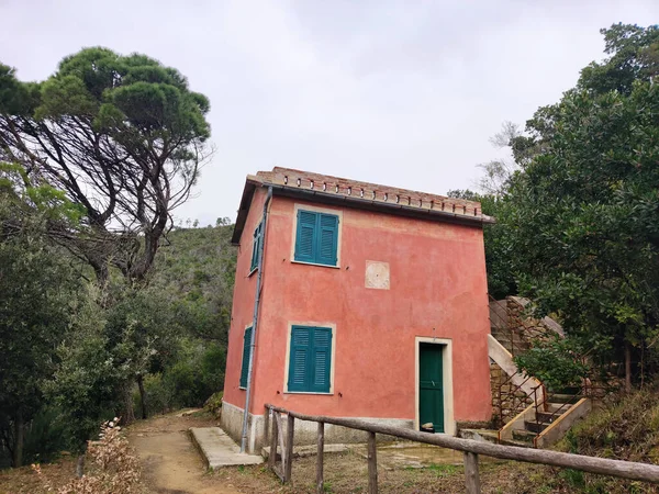 Casa Dei Doganieri Sahil Güvenlik Eugenio Montale Den Levanto Monterosso — Stok fotoğraf