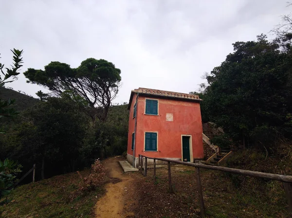 Casa Dei Doganieri Sahil Güvenlik Eugenio Montale Den Levanto Monterosso — Stok fotoğraf