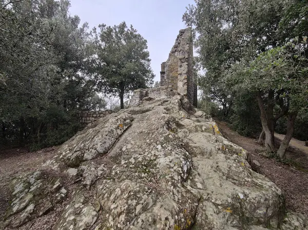 Sant Antonio Mesco Ruiny Klasztoru Kościelnego Mnichom Powierzono Zadanie Sygnalizowania — Zdjęcie stockowe