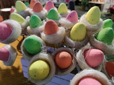 Paskalya yumurtaları ve dekorasyon ayrıntıları