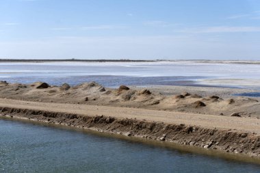 Baja California çölünde deniz tuzu fabrikası Meksika