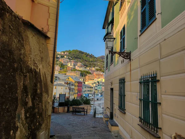 Bogliasco Pittoresk Dorp Genua Ligurië Italië Uitzicht Vanaf Pad Wandeling — Stockfoto