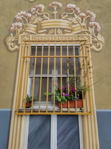 Bogliasco Vila Pitoresca Génova Ligúria Itália Casa Pintada — Fotografia de Stock