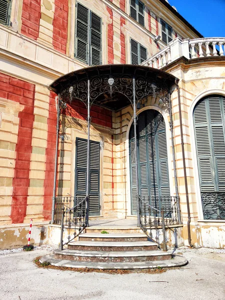 Genoa Nervi Parks Tarihi Yapı Konağı Özgürlüğüne Kavuştu — Stok fotoğraf