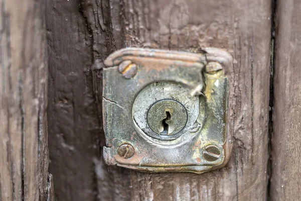 Old Rusted Key Hole Close — Stock Photo, Image