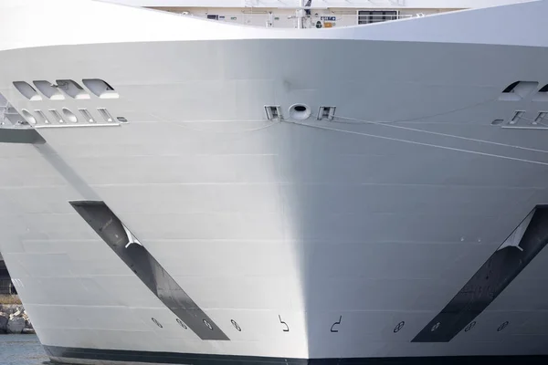 Cruiseschip Boeg Detail Close — Stockfoto