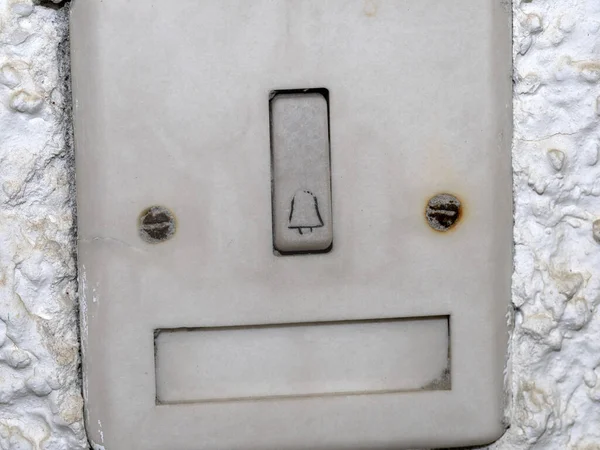 Old Door Buzzer Bell Detail — Stock Photo, Image