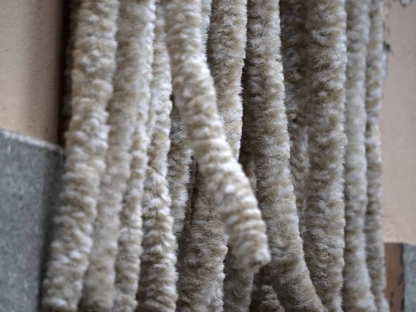 Wool Door Curtain Close Detail — Stock Photo, Image