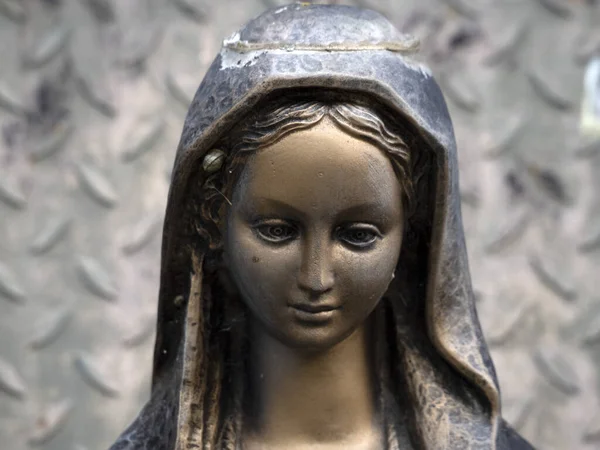 Heilige Madonnenherz Statue Detail Aus Nächster Nähe — Stockfoto