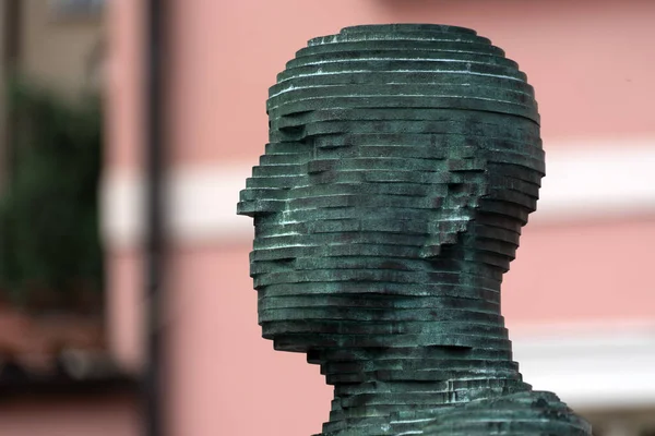 Hombre Orinando Estatua Prague Arte Moderno — Foto de Stock