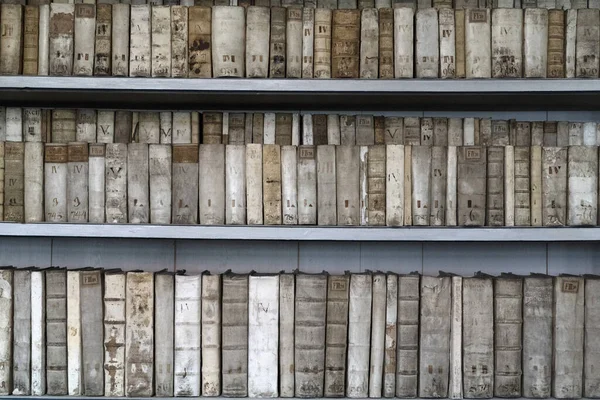 Stare Książki Szczegółach Biblioteki — Zdjęcie stockowe