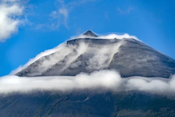 Pico Île Azores Volcan Vue Aérienne Panorama — Photo