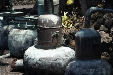 Azores eski şarap hala caldron kaput yoğunlaşma yılan tüp detayı