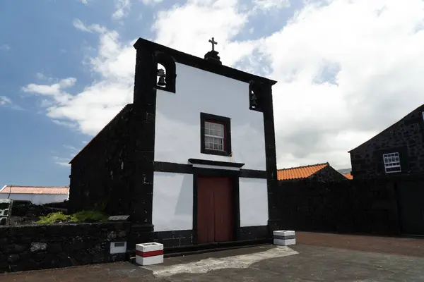 Pueblo Lajido Isla Pico Azores Lava Negra Alberga Patrimonio Ventanas —  Fotos de Stock