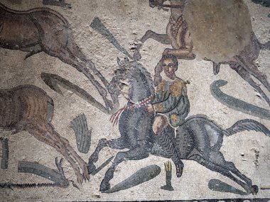 Antik Roma Mozaiği Villa del Casale, Sicilya, İtalya