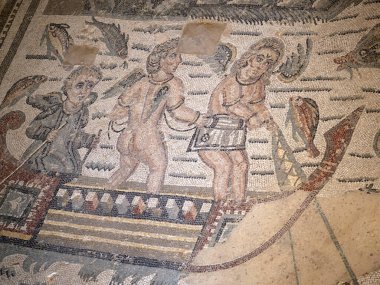 Antik Roma Mozaiği Villa del Casale, Sicilya, İtalya