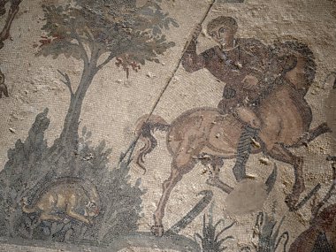 Antik Roma Mozaiği Villa del Casale, Sicilya, İtalya