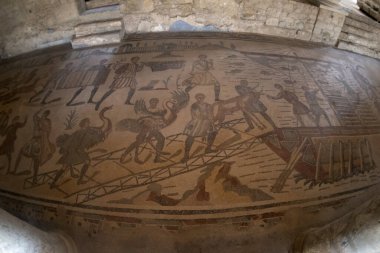 Antik Roma Mozaiği Villa del Casale, Sicilya, İtalya