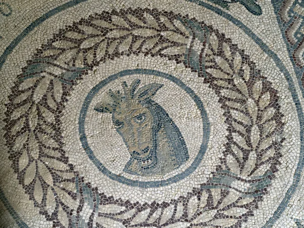 Ancient Roman Mosaic Villa Del Casale Sicily Italy — Stock Photo, Image