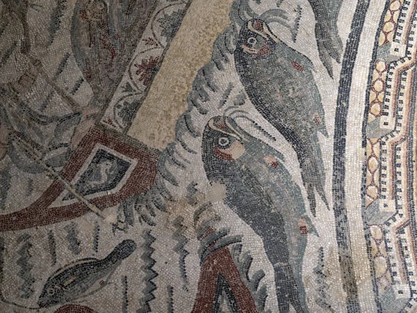 Starożytna Rzymska Mozaika Villa Del Casale Sycylia Włochy — Zdjęcie stockowe