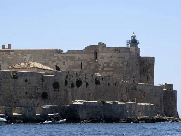 Zamek Maniace Ortigia Syracuse Sycylia — Zdjęcie stockowe