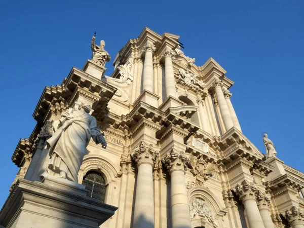 Ortigia Syracuse Cathedral Baroque Church Landmark — Stock Photo, Image