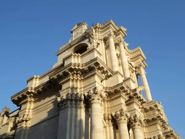 Ortigia Siracusa Catedral Barroca Monumento Iglesia —  Fotos de Stock