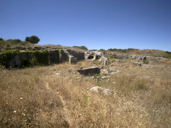 Palazzolo Acreide Latomie Stone Theather Sicily Ιταλία — Φωτογραφία Αρχείου