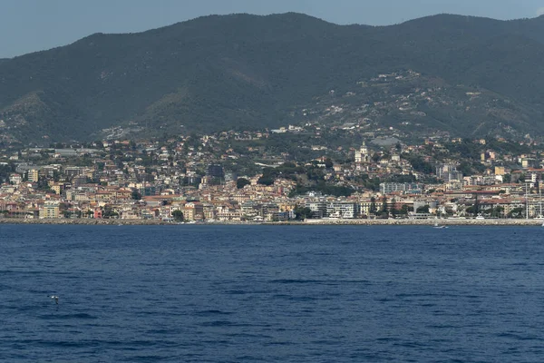 Sanremo Blick Vom Meerpanorama — Stockfoto