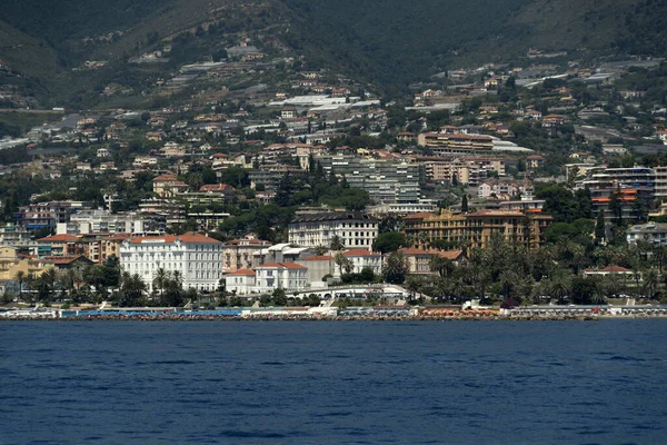 Sanremo Blick Vom Meerpanorama — Stockfoto