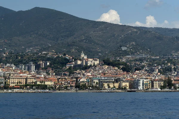 Sanremo Blick Vom Meerpanorama — Stockfoto