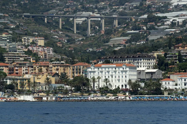 Vista Sanremo Desde Panorama Del Mar — Foto de Stock