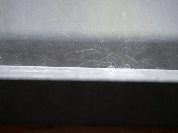 Grêle Tempête Sur Balcon Dans Les Détails Montagne Des Grêlons — Photo