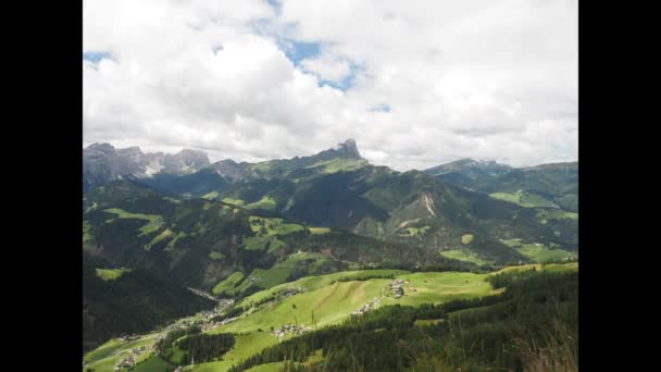 Zeitraffer Wolken Den Dolomiten — Stockvideo