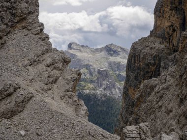 Dolomite Dağları Tofane 'den Panorama Manzarası