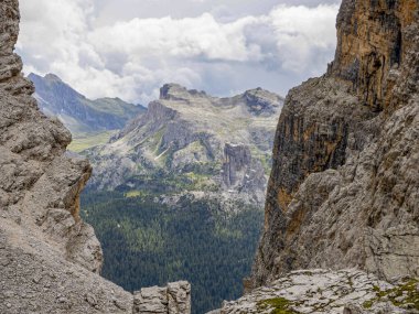 Dolomite Dağları Tofane 'den Panorama Manzarası