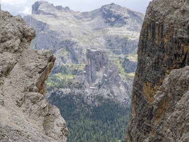 Dolomite Dağları Tofane 'den Panorama Manzarası