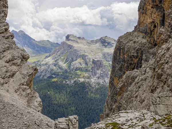 Dolomite Dağları Tofane Den Panorama Manzarası — Stok fotoğraf