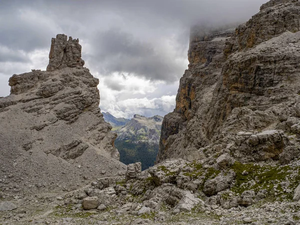 Tofane Dolomitok Hegyek Panoráma Táj — Stock Fotó