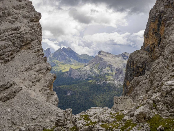 Tofane Dolomiter Berg Panorama Landskap — Stockfoto